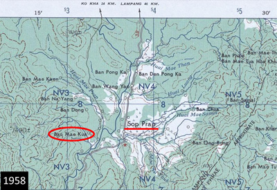 1958 Corps map