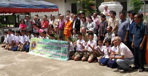 Lions Club gathering at school