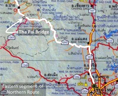 Tha Pai Bridge location