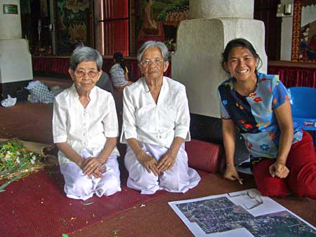 Two sisters with translator