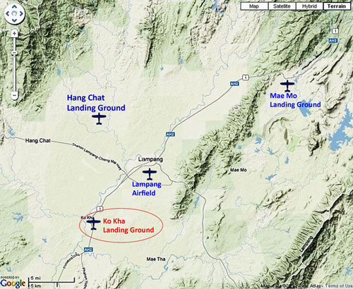 NOL locatn of Kho Ka airstrip