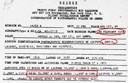 Ko Kha aerial 26 Feb 1944