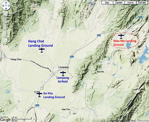 General location map for Mae Mo