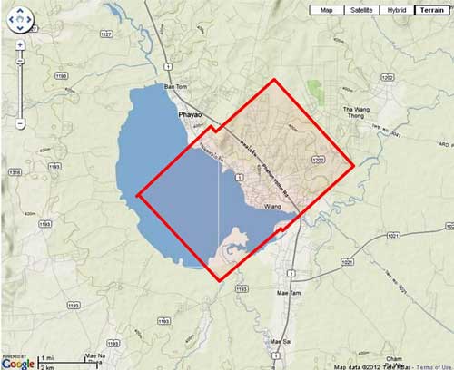 Phayao location map