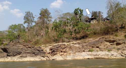 View of building from river