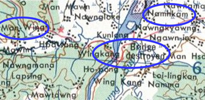 Namhkam bridge 1958